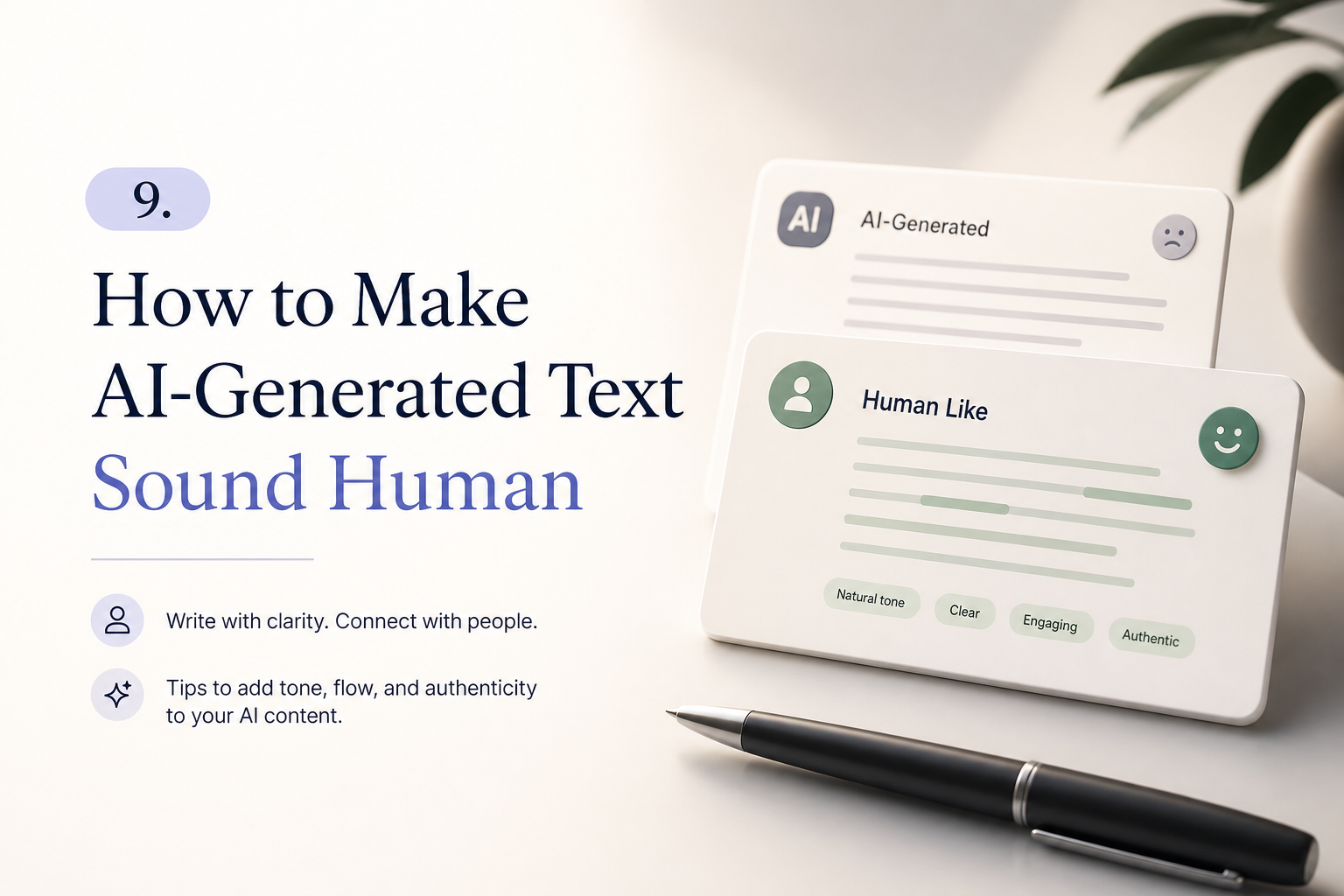 How to Make AI-Generated Text Sound Human