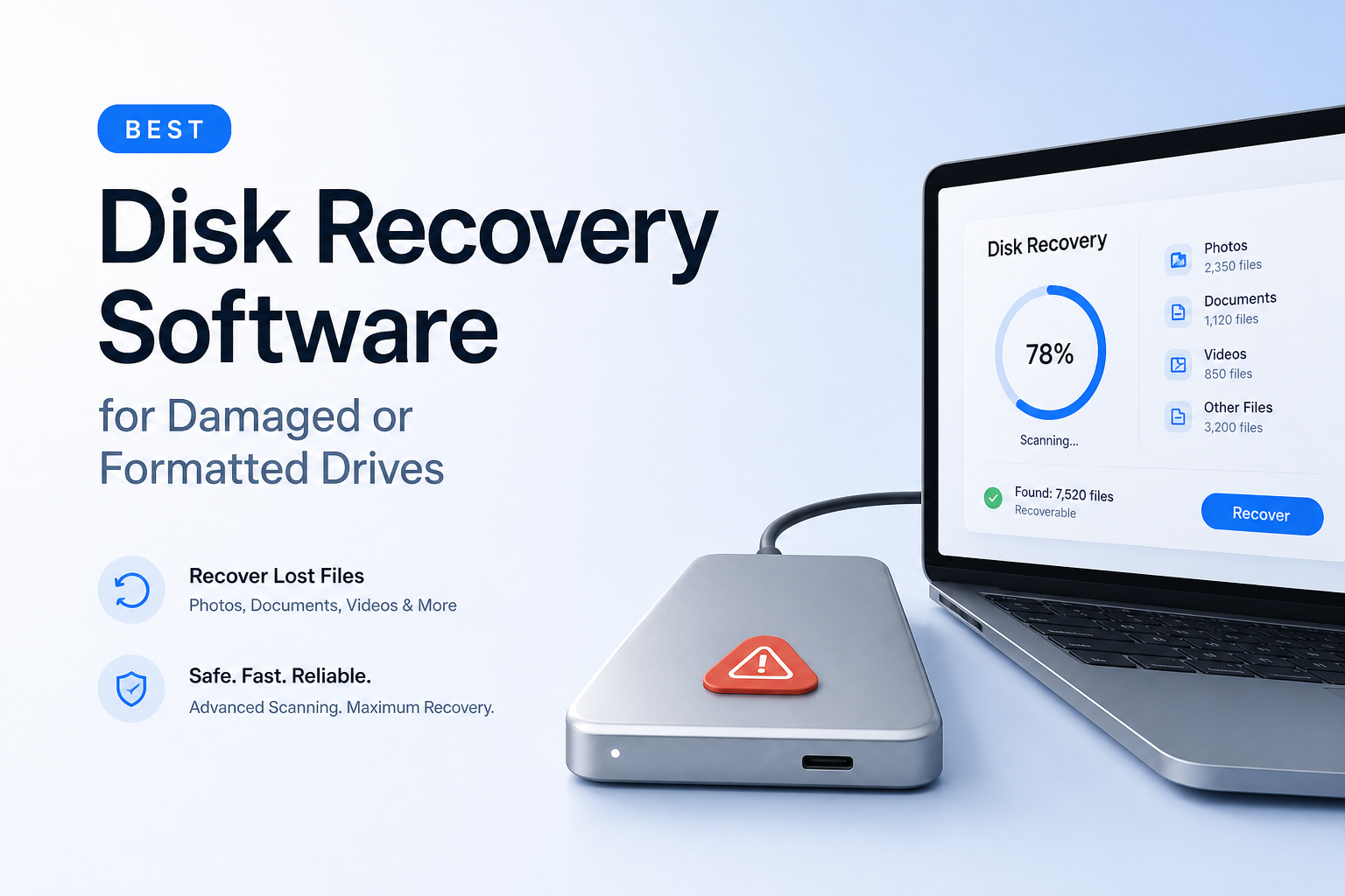 Best Disk Recovery Software for Damaged or Formatted Drives