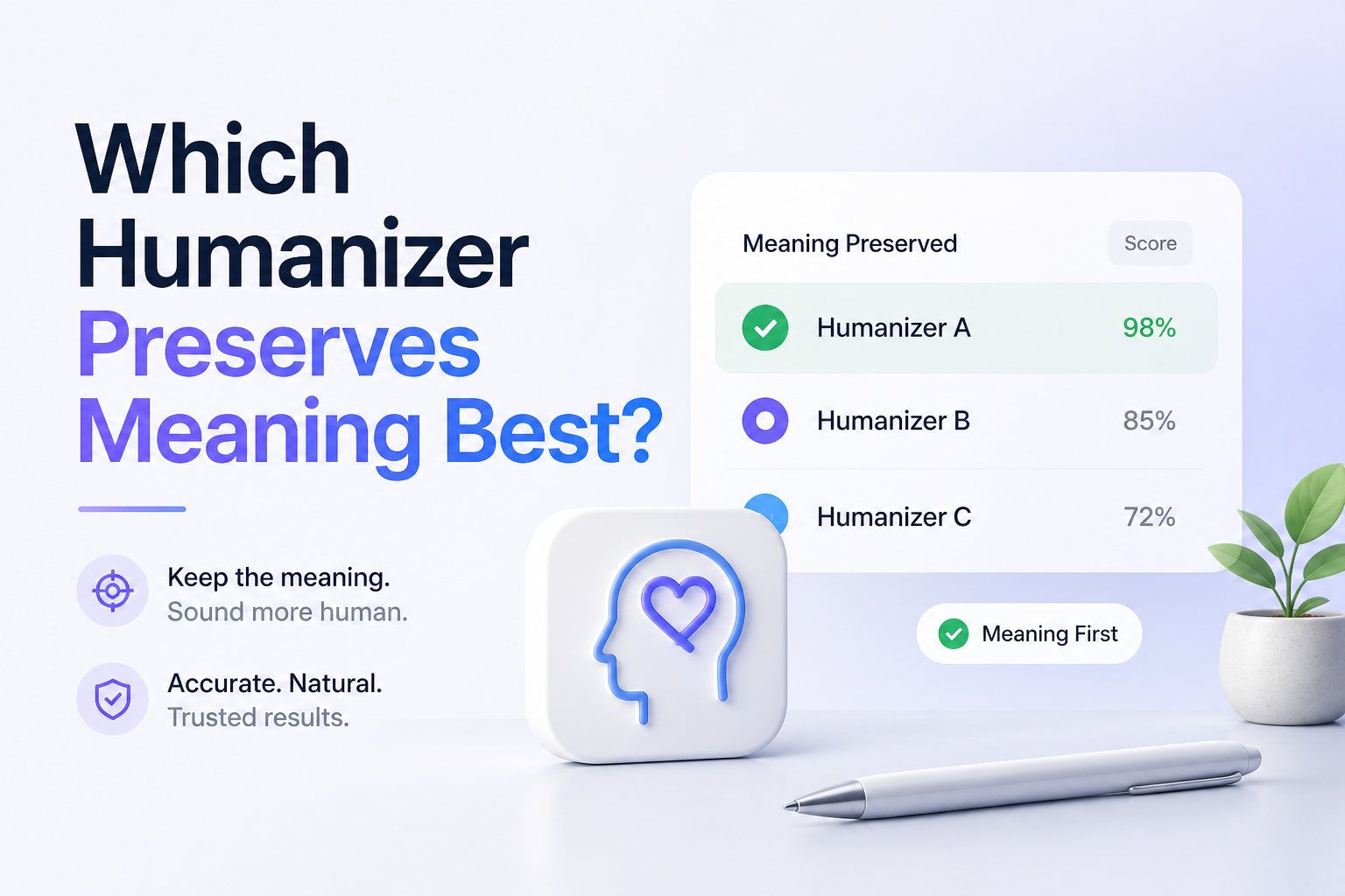 Which Humanizer Preserves Meaning Best?
