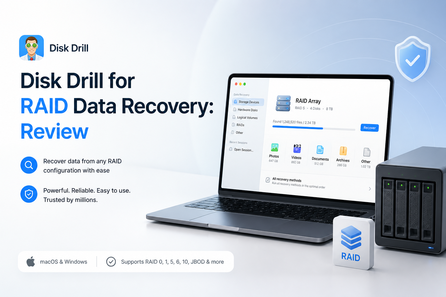 Disk Drill for RAID Data Recovery: Review 2026