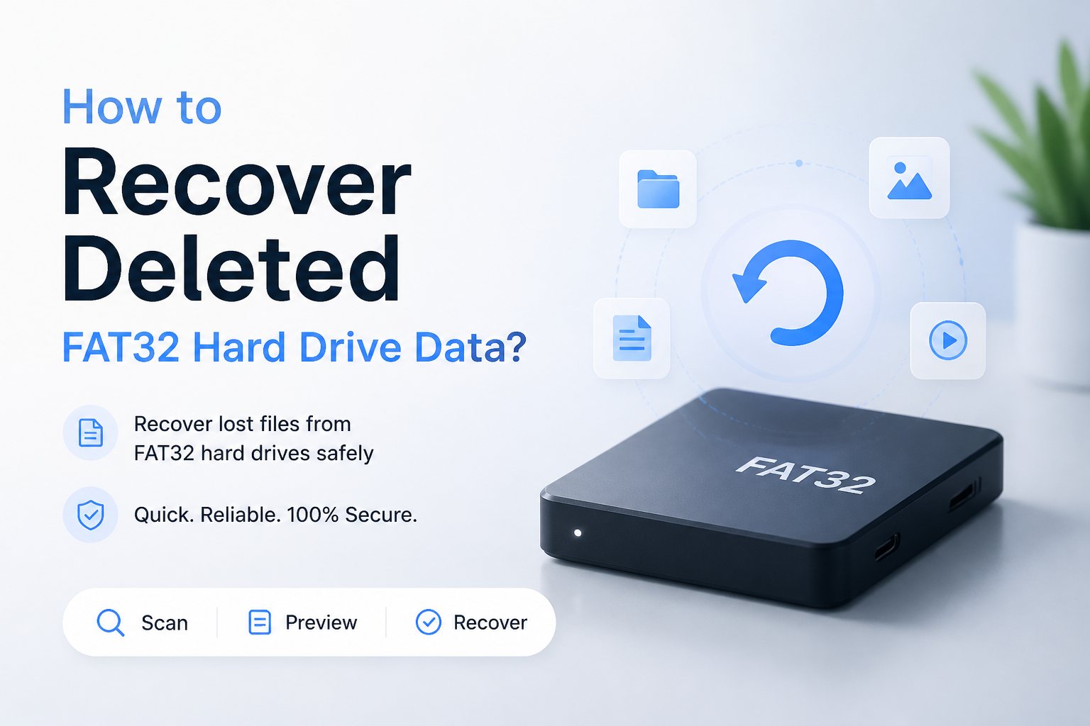 How to Recover Deleted FAT32 Hard Drive Data?