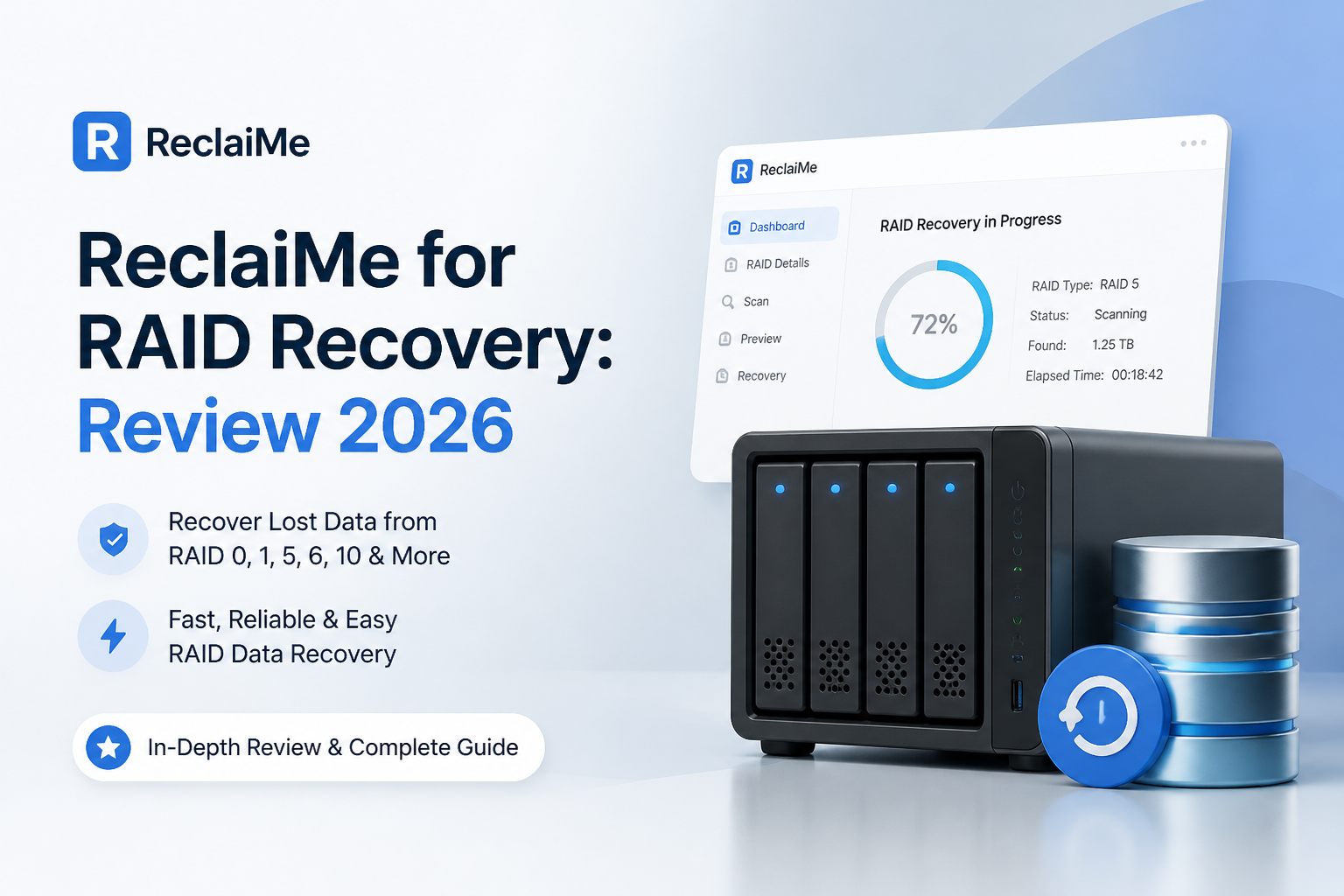 ReclaiMe for RAID Recovery: Review 2026